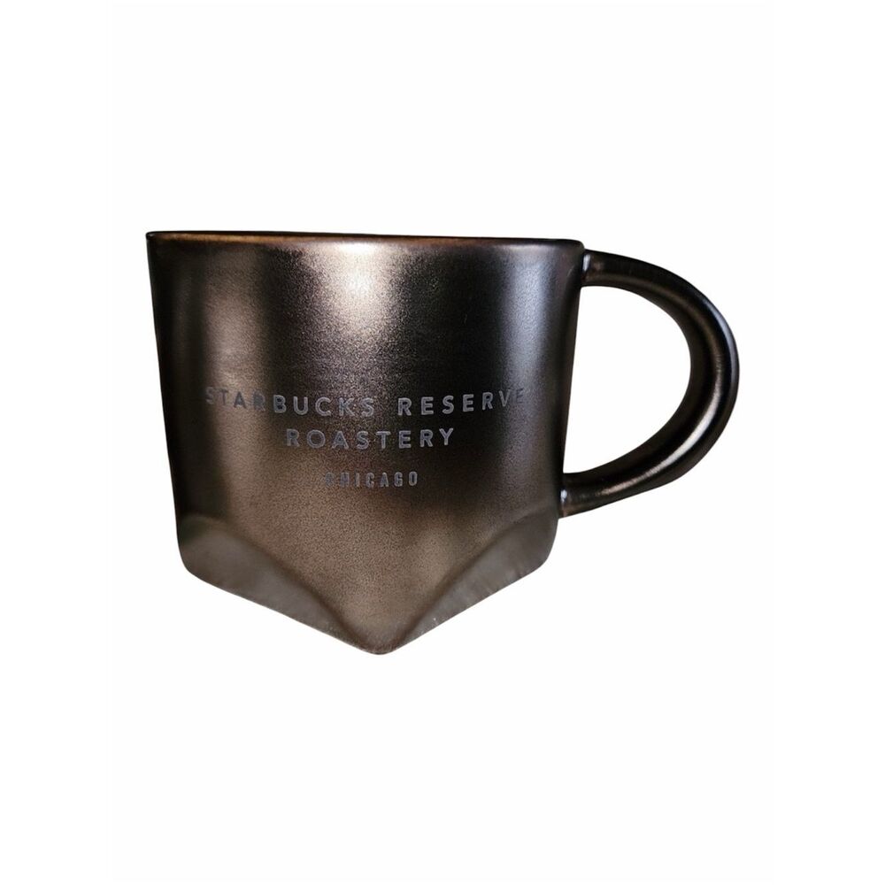 Starbucks Reserve Roastery Chicago Metallic Beveled Coffee Mug/Cup Limited 2019
